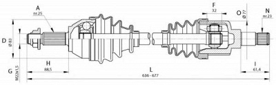 OPEN PARTS drs632100 -  Приводной вал